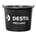 Destil Prolians emmer - Gripline - 12 liter - zwart kunststof - met knopbeugel