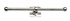 Dauby toiletrol houder dubbel - Pure Plus Square - wit brons - 300 mm