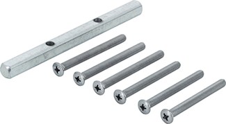 Hoppe hefschuif montageset - tbv greep binnen + buiten - M6 x 65/70