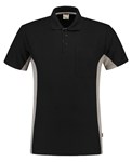 Tricorp Workwear 202002 Bi-Color unisex poloshirt Zwart Grijs 4XL