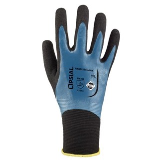 Opsial handschoenen Handlite 444N dub.coating nitril  maat 11