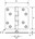 DX kogellagerscharnier - 89x89 mm - afgerond - RVS geborsteld