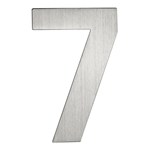 Artitec huisnummer - nr. 7 - blinde bevestiging - RVS - mat geborsteld - 120 mm