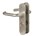 Nemef deurkruk op schild - vastdraaibaar geveerd - WC 63/8 - F1 links - 3253 P