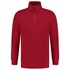 Tricorp sweater ritskraag - Casual - 301010 - rood - maat S
