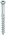 HECO TOPIX-plus glaslatschroeven - platkop verzinkt - 3,5x40/27 mm - T10 - deeldraad - 500 st