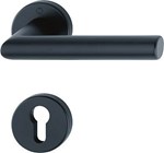 HOPPE Amsterdam deurkruk met cilinderrozet zwart - SnelstiftPlus