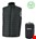 Opsial vest /bodywarmer gewatteerd - KANYON - zwart - maat S