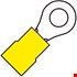 Klemko geisoleerde ringkabelschoen - A 4665 R - M6 - 48 A - 2.63-6.64 mm² - geel