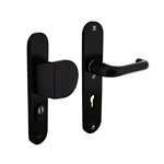 Intersteel veiligheidsbeslag greep/kruk - SKG*** met kerntrekbeveiliging - PC 72 - aluminium zwart