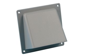 Kaprooster met klep - aansluiting Ø 100-125 mm - grijs