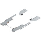 blum TIP-ON BLUMOTION SET eenheid L+R, 15-40kg voor LBX sifonlade NL 350-750mm, inclusief meenemers en koppelstuk voor synchronisering Kleur: R7035 lichtgrijs