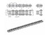 Donghua - Rollenketting - EXL - Simplex - 1/2"  - 08B-1