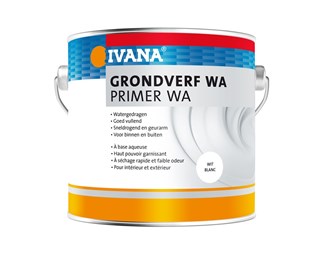 Ivana grondverf - watergedragen - zwart - blik 2,5 l