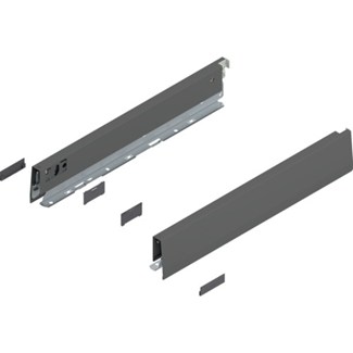 Blum MERIVOBOX zijkant N-hoogte, R+L, 400mm Kleur: orion grijs