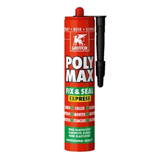 Griffon montagelijm - PolyMax Fix & Seal Express - 425 gram koker - zwart