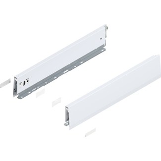 Blum MERIVOBOX zijkant M-hoogte, R+L, 450mm Kleur: zijdewit