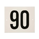 Besbo huisnummerplaat - Nr. 90 - aluminium