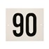 Besbo huisnummerplaat - Nr. 90 - aluminium