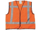 Sacobel veiligheidsvest - P121 - oranje - met RWS reflectiestrepen - XL