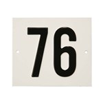 Besbo huisnummerplaat - Nr. 76 - aluminium