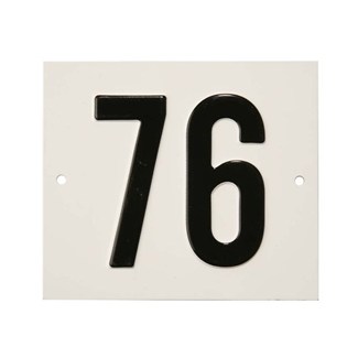 Besbo huisnummerplaat - Nr. 76 - aluminium
