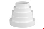 Nedco ronde ventilatie kanaal verloop - 80/100/120/125/150mm - wit