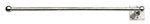 Dauby toiletrolhouder enkel - Pure Plus Square - wit brons - 350 mm - links
