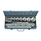 GEDORE dopsleutelset - 3/4" - 6-kant - 22-60mm - in stalen cassette - 16-delig