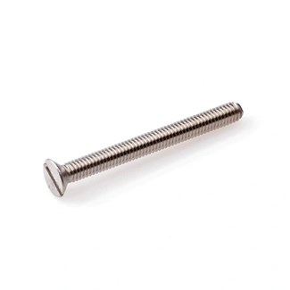 Hoenderdaal metaalschroef [100x] - RVS-A2 - platkop - zaagsnede - M6x70mm