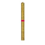 Schuil duimstok - timmerman - palmhout - 1 mtr 4 delig
