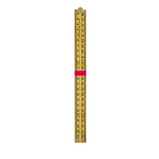 Schuil duimstok - timmerman - palmhout - 1 mtr 4 delig
