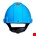 3M™ veiligheidshelm geventileerd met Uvicator™ - ratelverstelling - blauw - G3000NUV-BB