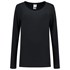 Tricorp T-Shirt - Casual - lange mouw - dames - zwart - S - 101010