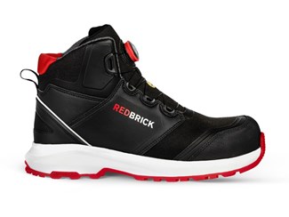 Redbrick werkschoenen - Pulse Speed Lace - hoog - S3 - zwart / rood - maat 42