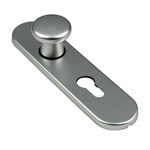 AMI ovaal knopschild - cilindergat - PC 72 - F1 - 311556