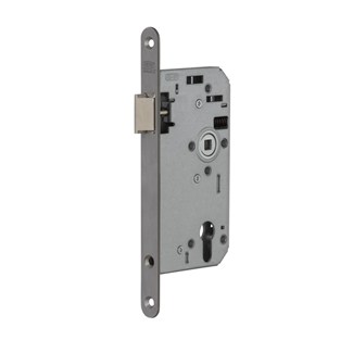 Nemef project insteek cilinder loopslot - PC72 - doornmaat 60 mm - RVS voorplaat - 449/37 - Rs/Ls