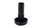 keukenstelpoot - 80mm - zwart kunststof -5 tot +20mm