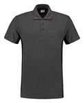 Tricorp Workwear 202002 Bi-color unisex poloshirt Donkergrijs Zwart L