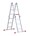 Altrex vouwladder - Varitrex Plus - aluminium - 4 x 3 sporten - met platform