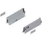 Blum ladezijkant set R+L voor TANDEMBOX Antaro  Hoogte M, incl. afdekkappen  NL: 270 mm  Kleur: Grijs