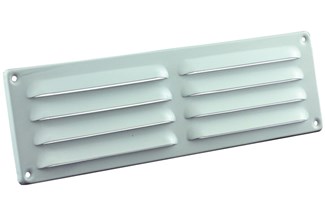 Nedco schoepenrooster alu. 300 x 90 mm wit