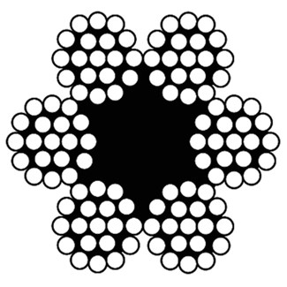 DX staalkabel - 6x19+1 TWK - verzinkt