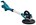 Makita langnek accu schuurmachine - DSL801RTEU - 18V - 2x5.0 Ah accu en snellader - AWS zender met tas - in doos