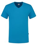 Tricorp T-shirt V-hals fitted - Casual - 101005 - turquoise - maat XXL