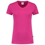 Tricorp dames T-shirt V-hals 190 grams - Casual - 101008 - fuchsia - maat XXL