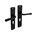 Intersteel Deurkruk Helena op schild 235x45mm Profielcilindergat 55mm zwart