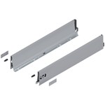 Blum ladezijkant set R+L voor TANDEMBOX Antaro  Hoogte K, incl. afdekkappen  NL: 650 mm  Kleur: Grijs Metallic
