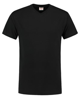 Tricorp T-shirt V-hals - Casual - 101007 - zwart - maat XL