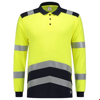 Tricorp Safety 203003 Bi-color unisex poloshirt Fluor geel Ink L
